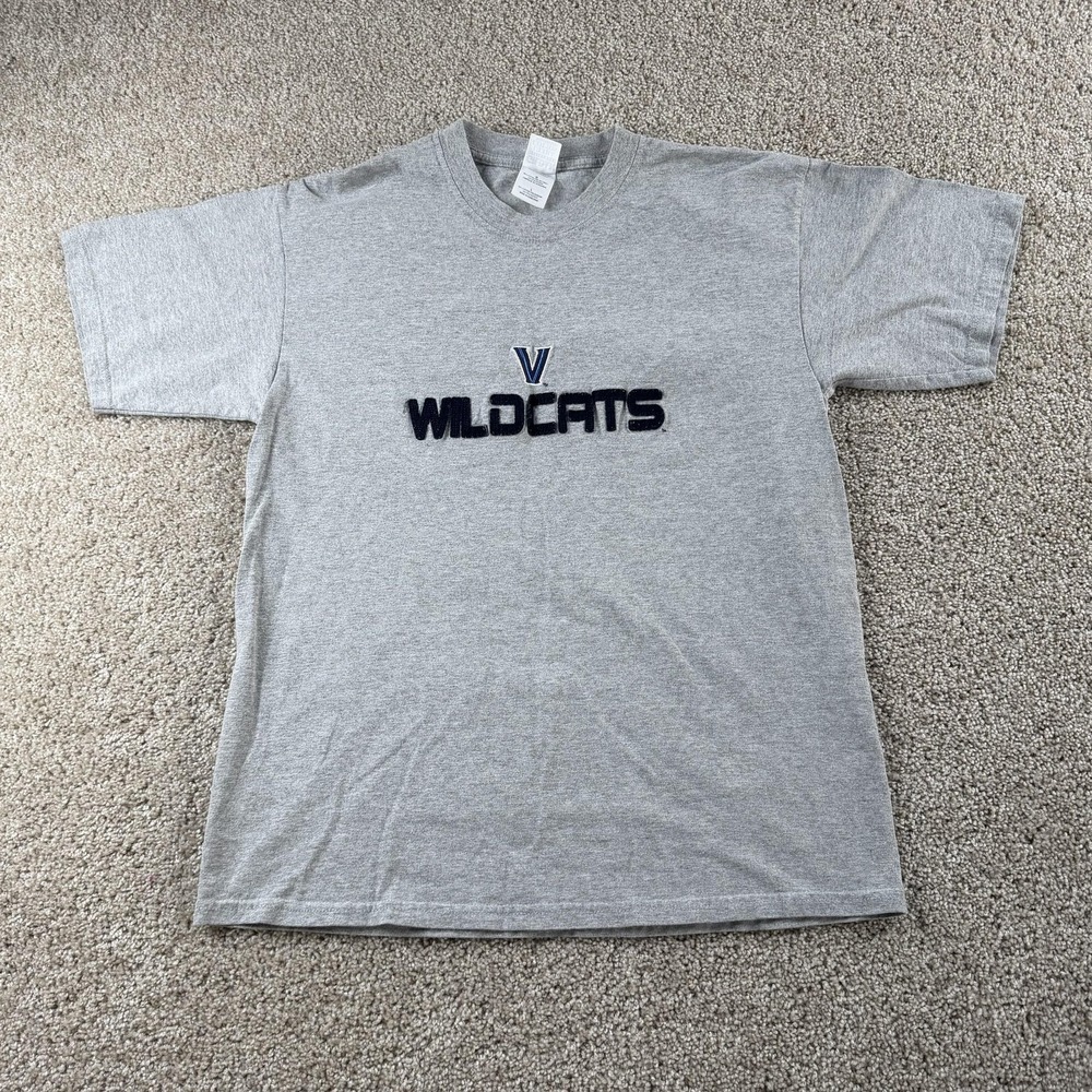 Y2K Villanova Wildcats Shirt Mens Large Gray NCAA Basketball Gildan Ultra Cotton